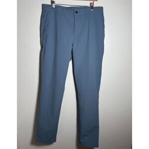 Banana Republic Pants Blue Mens Size 34x34 NWT Performance Office Preppy *SPOTS*